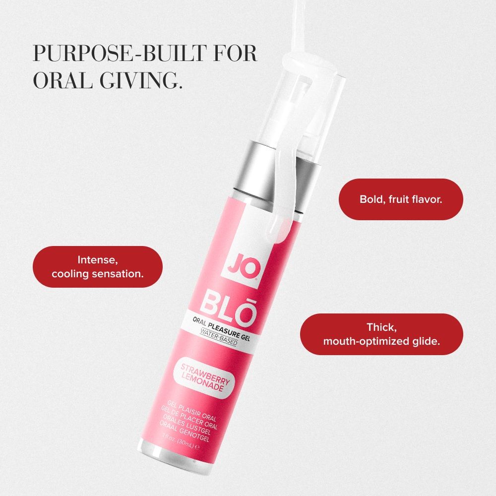 JO - BLŌ Oral Pleasure Gel Strawberry Lemonade - 30ml foto 3