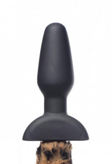 Moving and Vibrating Anal Plug Panther Tail - EasyToys