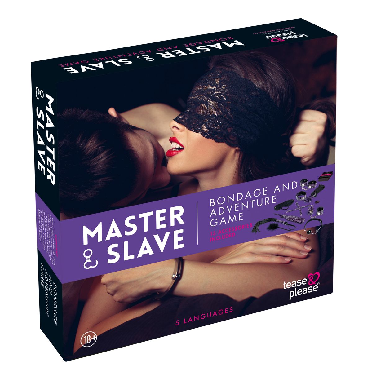 Master & Slave Bondage Game - Purple - EasyToys