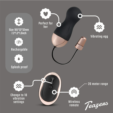 Teazers Vibrierende Ei Mit Fernbedienung - EasyToys