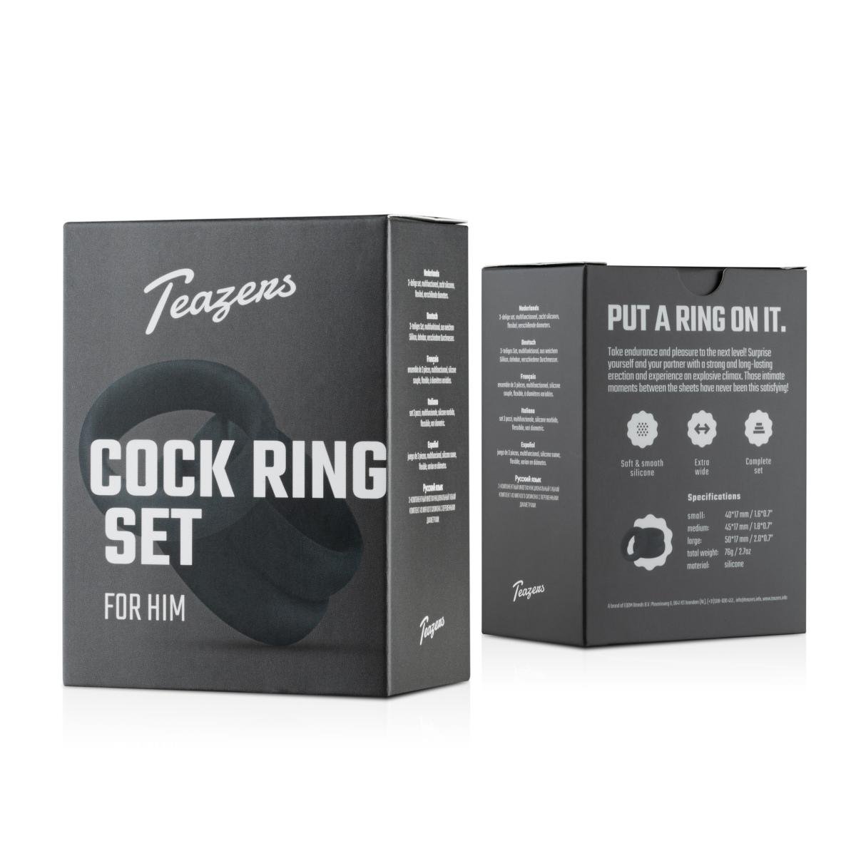 Teazers Cock- En Balring Set - 3 Stuks