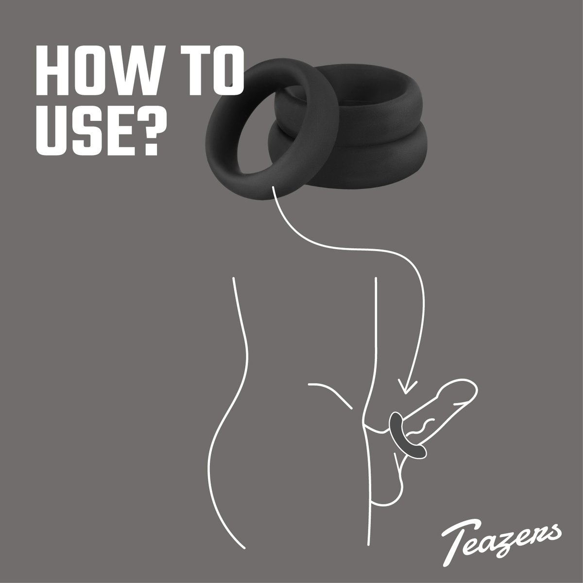 Teazers Cock- En Balring Set - 3 Stuks