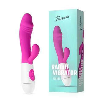 Teazers – Realistic Rabbit Vibrator – Pink