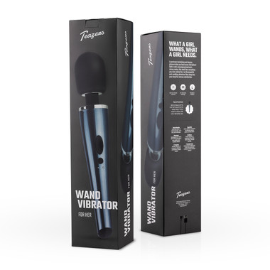 Black Lightning Wand Vibrator - EasyToys