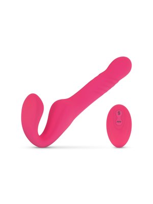 Teazers Strapless Strap On Vibrator - Roze