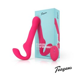 Teazers Vibromasseur pour gode-ceinture sans harnais - Rose