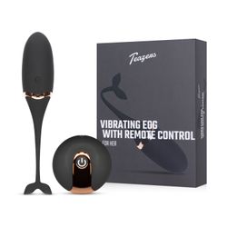 Huevo vibrante de lujo con control remoto - Negro