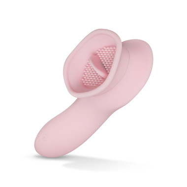 langue vibromasseur Vibromasseur avec langue stimulante AMARA 10 vibrations rose main image 1