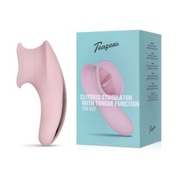 Vibromasseur clitoridien avec langue - Rose