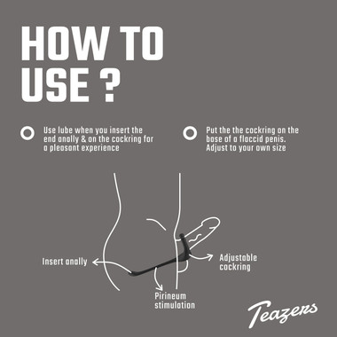 Teazers Triple Prostate Vibrator with Remote - EasyToys
