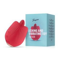 Teazers Roos Vibrator - Likken en Vibreren