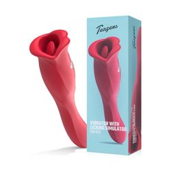 Teazers Vibrator met Likkende Clitoris Stimulator