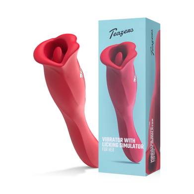 Teazers Vibrator with Licking Clitoris Stimulator Teazers Vibrator with Licking Clitoris Stimulator