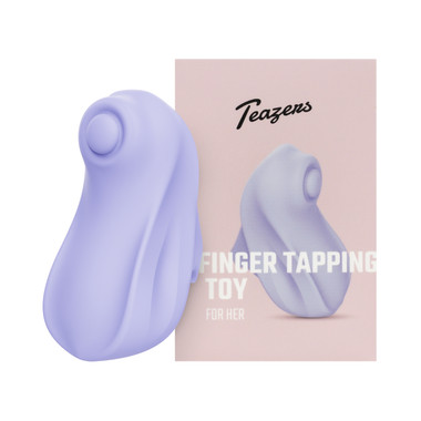 first garter belt Teazers - Finger Vibrator Tapping Toy - Purple