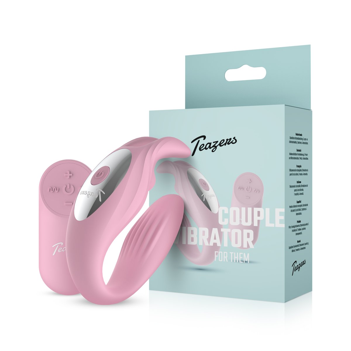 Teazers – Bunny Couple Vibrator met afstandsbediening – Roze