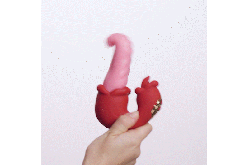 Teazers Double Tongue Vibrator Rosa - AMORELIE Teazers Double Tongue Vibrator Rosa - AMORELIE
