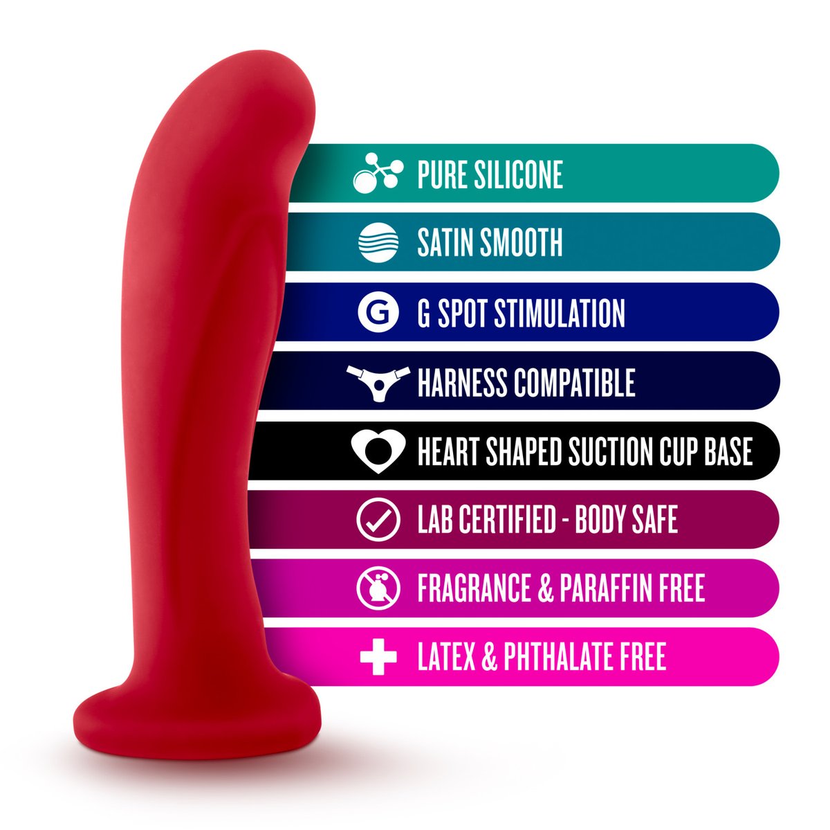 Temptasia - Jezebel Dildo - Crimson