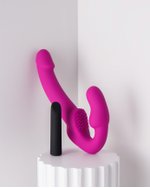 Temptasia - Estella Vibrerende Strapless Strap-on - Roze