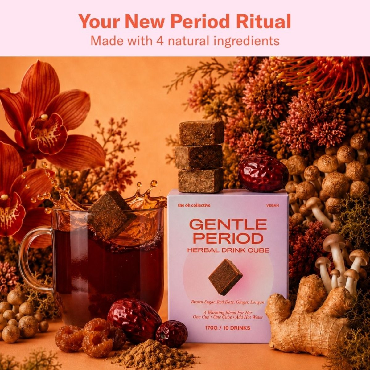 The Oh Collective - Gentle Period Theeblokjes - 10 Stuks