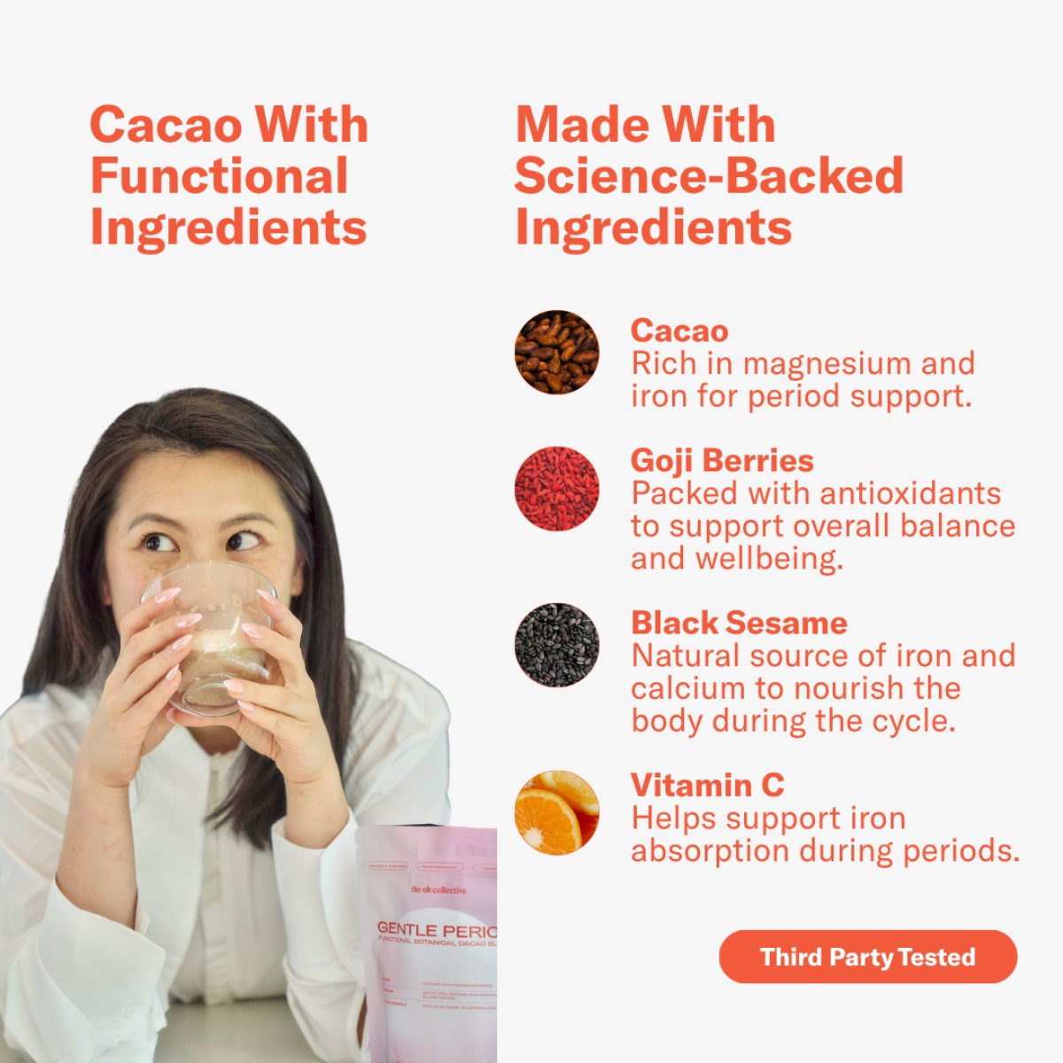 The Oh Collective - Gentle Period Cacao - 120 g