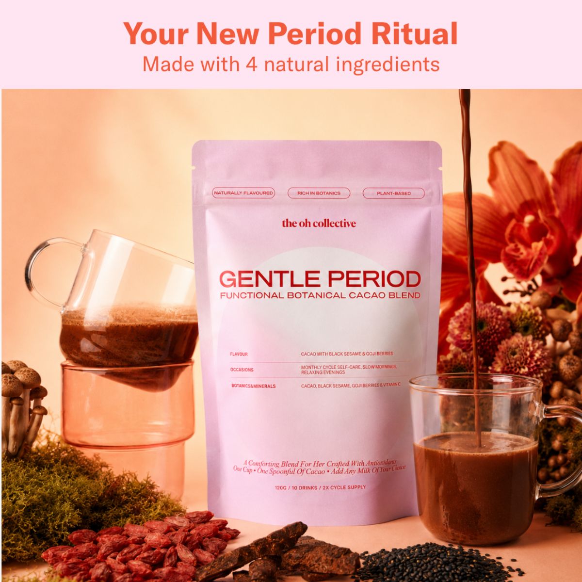The Oh Collective - Gentle Period Cacao - 120 g foto 12