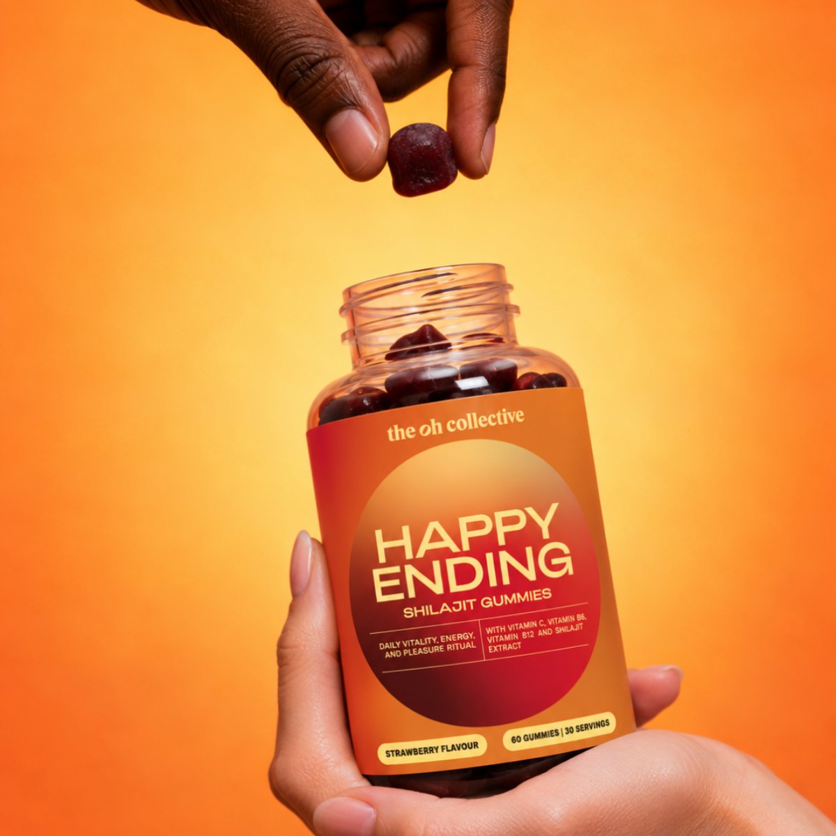 The Oh Collective - Happy Ending Shilajit Gummies - 60 stuks