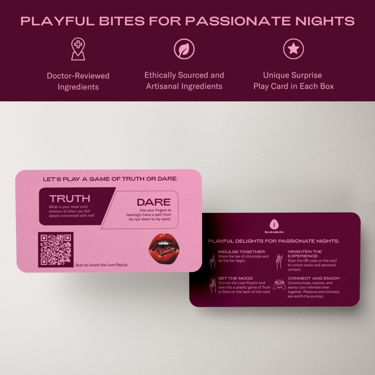 The Oh Collective – Date Night Chocolates – Met Maca & Ginseng