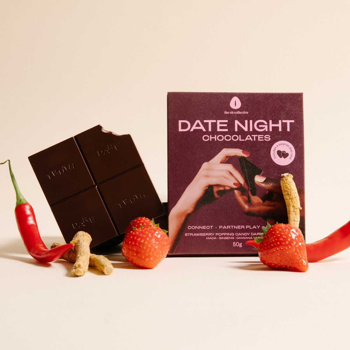 The Oh Collective – Date Night Chocolates – Met Maca & Ginseng
