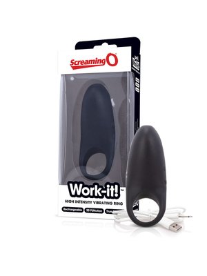 The Screaming O - Work-it! Vibrerende Ring Zwart