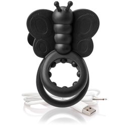 The Screaming O - Charged Monarch Wearable Butterfly Vibe Black