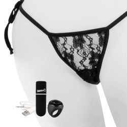 The Screaming O - Charged Remote Control Panty Vibe Black