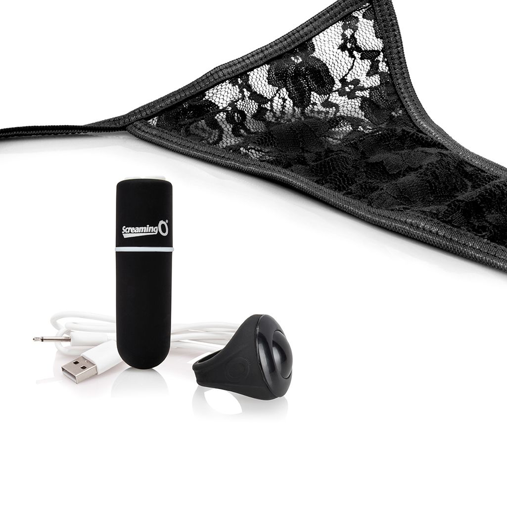 The Screaming O - Charged Remote Control Panty Vibe Zwart foto 2
