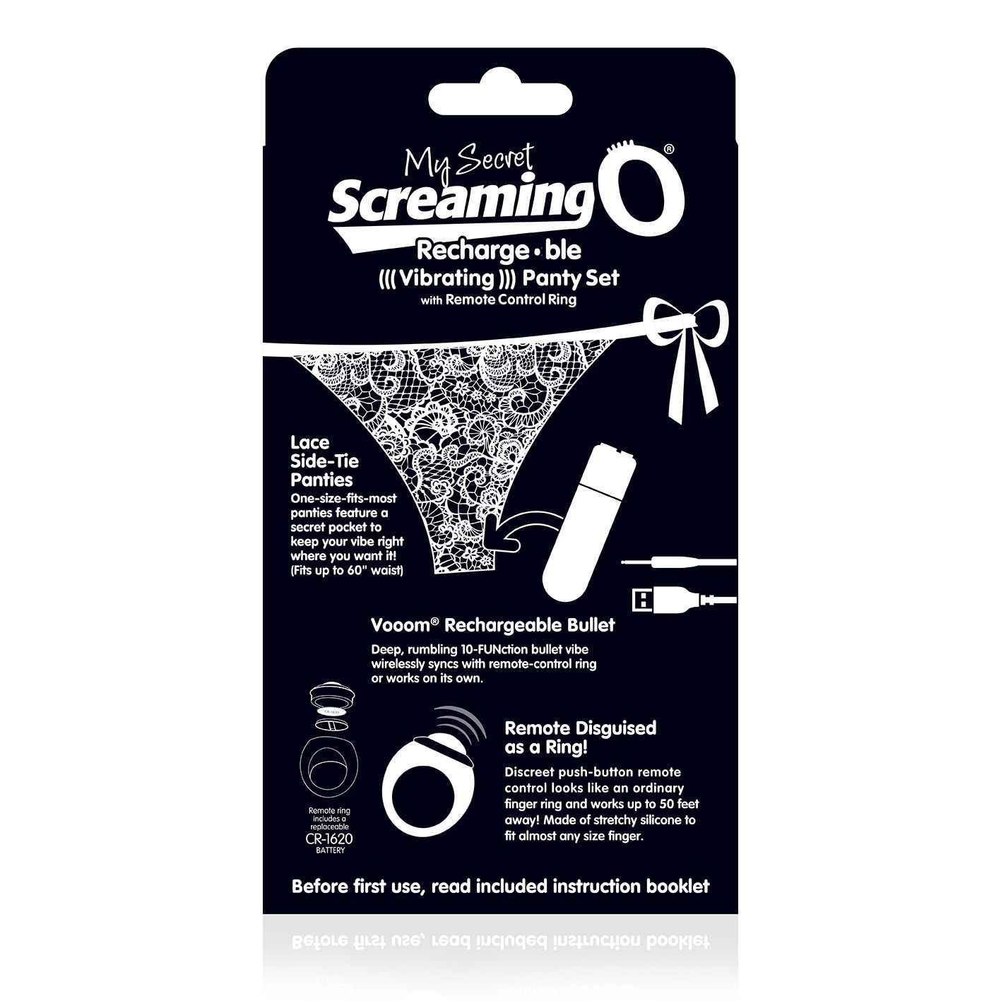 The Screaming O - Charged Remote Control Panty Vibe Zwart foto 5