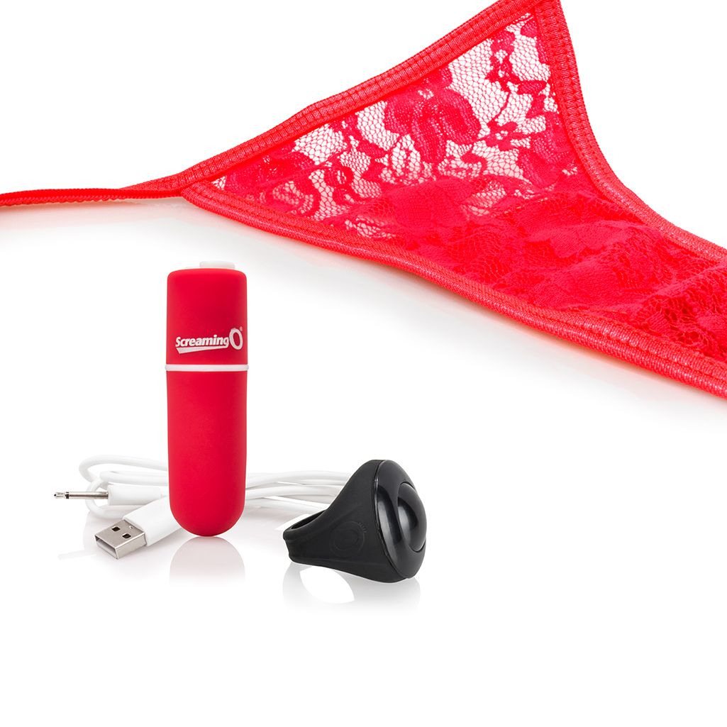 The Screaming O - Charged Remote Control Panty Vibe Rood - Afbeelding 2