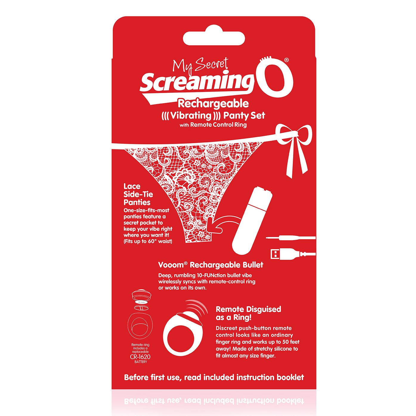 The Screaming O - Charged Remote Control Panty Vibe Rood - Afbeelding 6