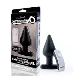 The Screaming O - Vibrating Plug XL Black