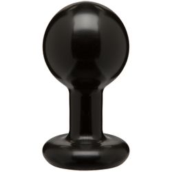 Round Butt Plug - Medium - Black