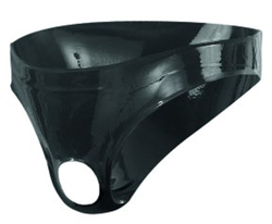 Men's Latex Briefs With Opening