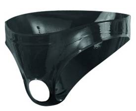 Men's Latex Briefs With Opening Men's Latex Briefs With Opening