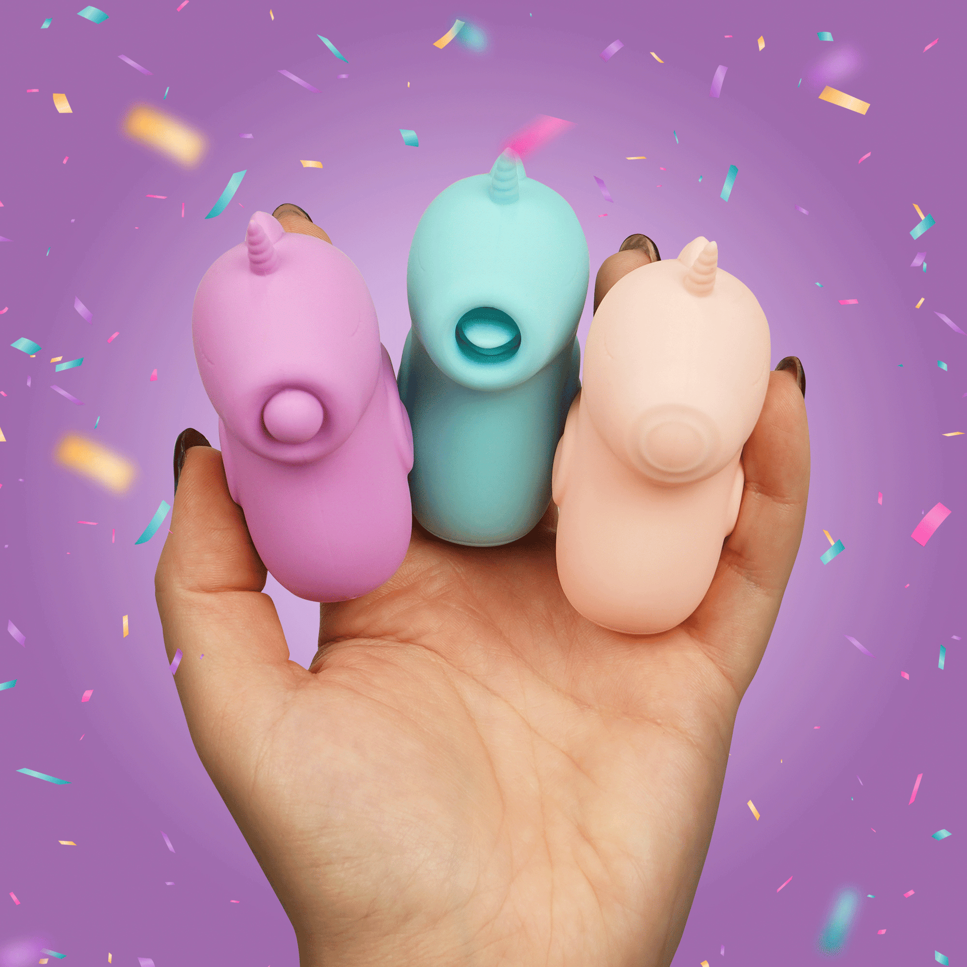 Unihorn - Finger Vibe Vingervibrator - Karmic Kisses foto 4