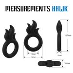 Velv'Or - Rooster Hawk Flaming Crest Cock Ring