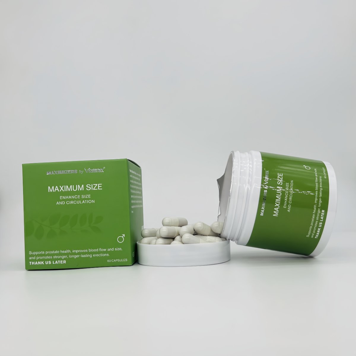 Maximizers by Viamax - Maximum Size - 60 Capsules