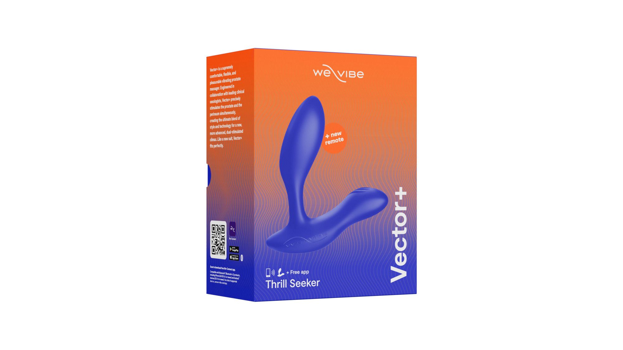 Vibratore Prostatico Controllabile tramite App e Telecomando Vector+ - Blu  - EasyToys