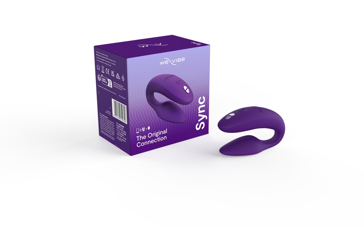 We-Vibe Sync 2 Koppel Vibrator met Afstandsbediening en App - Paars