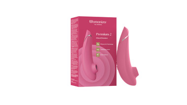Womanizer Premium 2 Air Pulse Vibrator - Raspberry - EasyToys