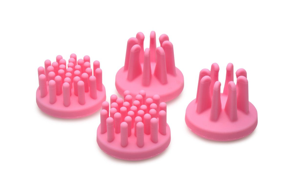 SIZE MATTERS - Roterende Tepelzuigers - 4 Opzetstukken