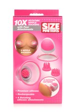 SIZE MATTERS - Roterende Tepelzuigers - 4 Opzetstukken