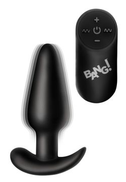 BANG! - Vibrerende Anaalplug met Afstandsbediening -Zwart