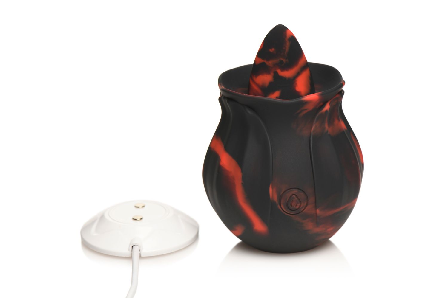 BLOOMGASM - Black Kiss Rimmende Roos Vibrator - Rood/Zwart foto 4