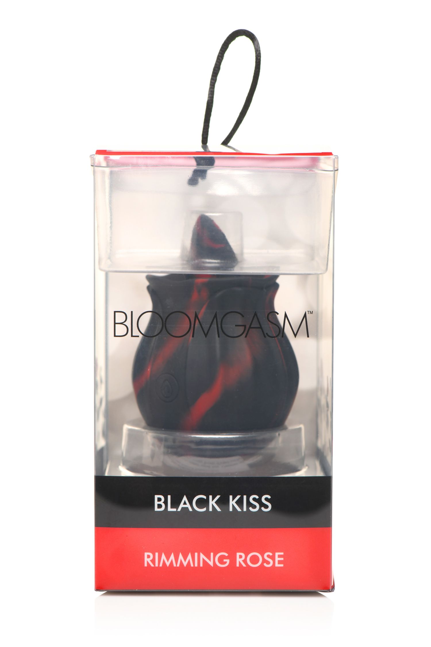 BLOOMGASM - Black Kiss Rimmende Roos Vibrator - Rood/Zwart foto 16